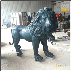 鑄銅關(guān)公 3米高銅獅子圖片