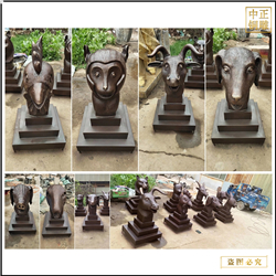 鑄銅關(guān)公 支持定制十二生肖銅雕塑