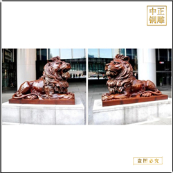 鑄銅關(guān)公 1.6米紅銅獅子