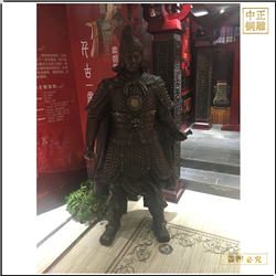 鑄銅關公 古代將軍人物雕塑價格