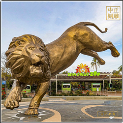 鑄銅關(guān)公 大型室外景觀銅獅子