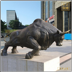 鑄銅關(guān)公 景觀開荒牛銅雕