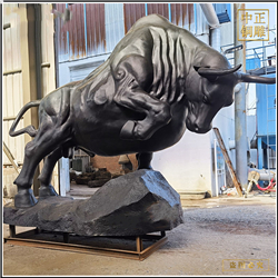 鑄銅關(guān)公 街頭景觀銅牛雕塑