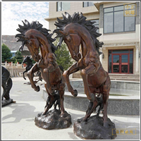鑄銅關(guān)公 大型鑄銅馬雕塑擺件
