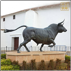 鑄銅關公 銅奔牛雕塑