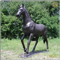 鑄銅關公 供應景觀銅馬廠家