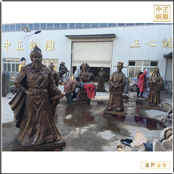 鑄銅關(guān)公 大型古代人物銅雕塑