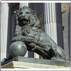 鑄銅關公 景區門口銅獅子來圖制作