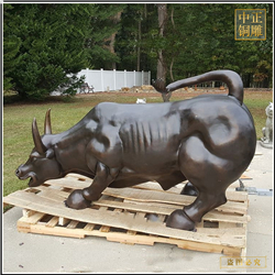 鑄銅關公 銅牛雕塑制作廠家