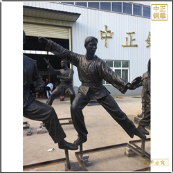 鑄銅關(guān)公 現(xiàn)代城市人物銅雕塑