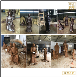 鑄銅關(guān)公 古代人物銅雕塑價(jià)格