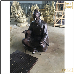 鑄銅關(guān)公 古代人物下棋人物銅雕塑