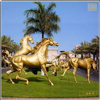 鑄銅關(guān)公 群雕策馬奔騰雕塑