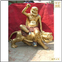 鑄銅關(guān)公 彩金十八羅漢鑄造廠家