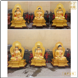 鑄銅關(guān)公 1.2米西方三圣銅像