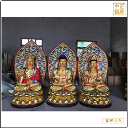 鑄銅關(guān)公 大型西方三圣制作