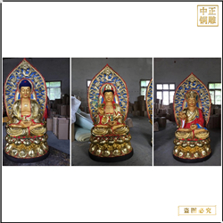 鑄銅關(guān)公 大型西方三圣佛像價(jià)格