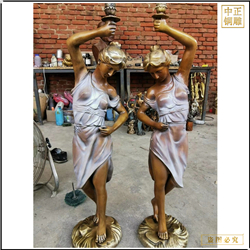 鑄銅關(guān)公 純銅西方人物雕塑