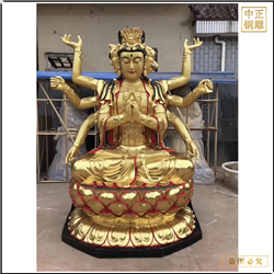 鑄銅關公 彩繪千手觀音菩薩銅像制作