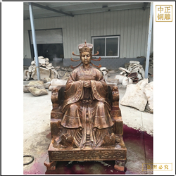 鑄銅關(guān)公 小型人物雕塑廠家