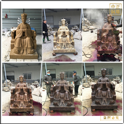 鑄銅關公 鑄造各種古代人物雕塑