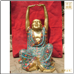 鑄銅關(guān)公 室內(nèi)彩繪十八羅漢鑄造