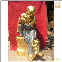 鑄銅關(guān)公 十八羅漢降龍羅漢佛像價格