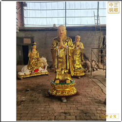 鑄銅關公 地藏王菩薩銅像圖