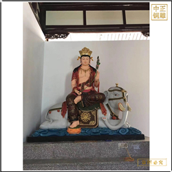 鑄銅關公 寺院廟宇文殊普賢雕塑