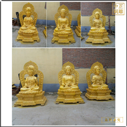 鑄銅關公 大型西方三圣銅像批發廠