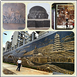 鑄銅關公 室內大型浮雕