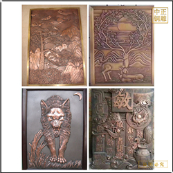 鑄銅關公 室內動物銅浮雕壁畫