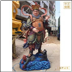 鑄銅關公 本廠鑄造極彩四大天王佛像