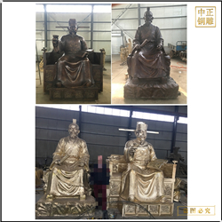 鑄銅關公 定制鑄銅人物雕塑