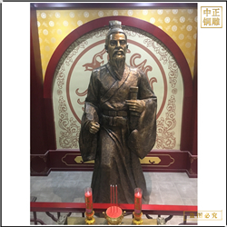 鑄銅關公 室內(nèi)1.7米人物雕塑