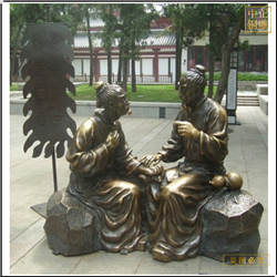 鑄銅關公 古代名醫(yī)妙手回春人物銅雕塑