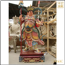 鑄銅關(guān)公 四大天王彩繪雕塑佛像報價