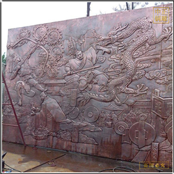 鑄銅關公 人物故事銅浮雕定制