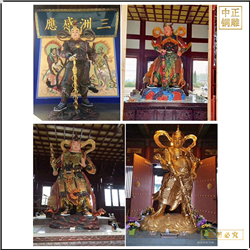 鑄銅關公 新款韋陀尊者廠家定制