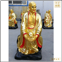 鑄銅關(guān)公 鑄銅十八羅漢金身佛像廠家