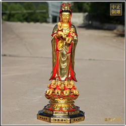 鑄銅關公 彩繪觀音菩薩銅像鑄造廠