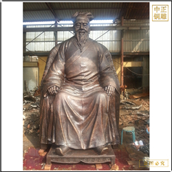 鑄銅關公 室內大型宗祠人物雕塑