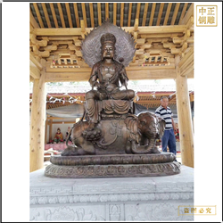 鑄銅關公 定制立式小型文殊銅佛像