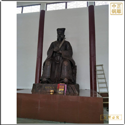 鑄銅關(guān)公 徐若木坐像銅雕塑