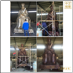 鑄銅關(guān)公 純銅徐若木銅雕塑