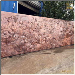 鑄銅關(guān)公 大型園林浮雕定制