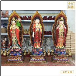 鑄銅關(guān)公 大型西方三圣銅像報價