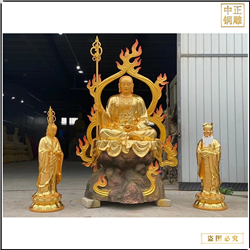 鑄銅關公 鎏金大型地藏王佛像加工