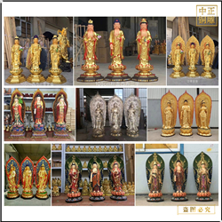 鑄銅關公 西方三圣銅佛像廠家出售