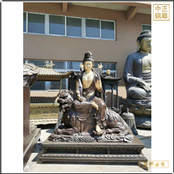 鑄銅關公 1.8米文殊普賢菩薩佛像